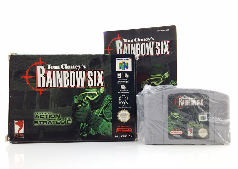 Nintendo 64 Spiel : Tom Clancys Rainbow Six - Modul Anleitung OVP / N64 PAL NOE