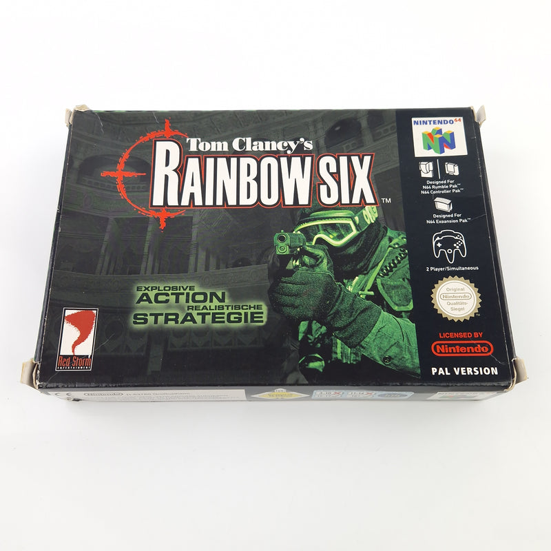Nintendo 64 Spiel : Tom Clancys Rainbow Six - Modul Anleitung OVP / N64 PAL NOE