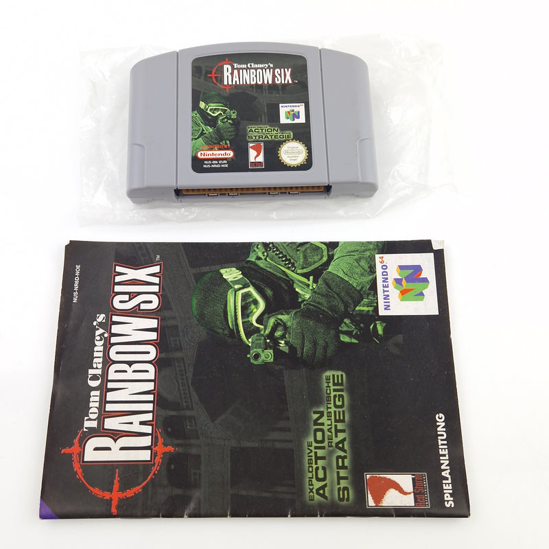Nintendo 64 Spiel : Tom Clancys Rainbow Six - Modul Anleitung OVP / N64 PAL NOE