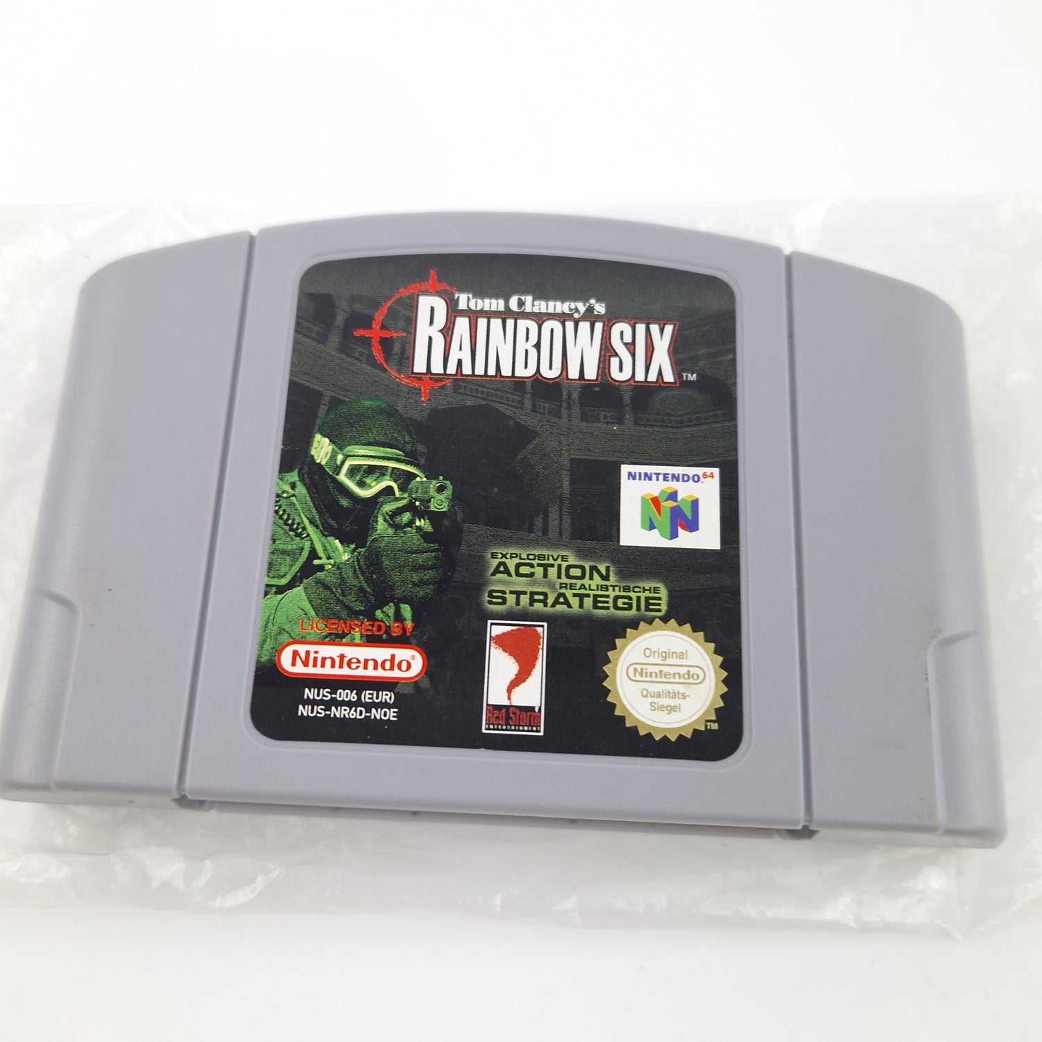 Nintendo 64 Spiel : Tom Clancys Rainbow Six - Modul Anleitung OVP / N64 PAL NOE