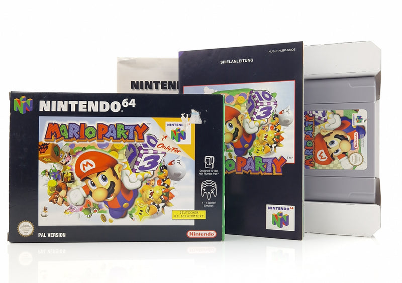 Nintendo 64 Spiel : Mario Party - Modul Anleitung OVP / N64 PAL NNOE