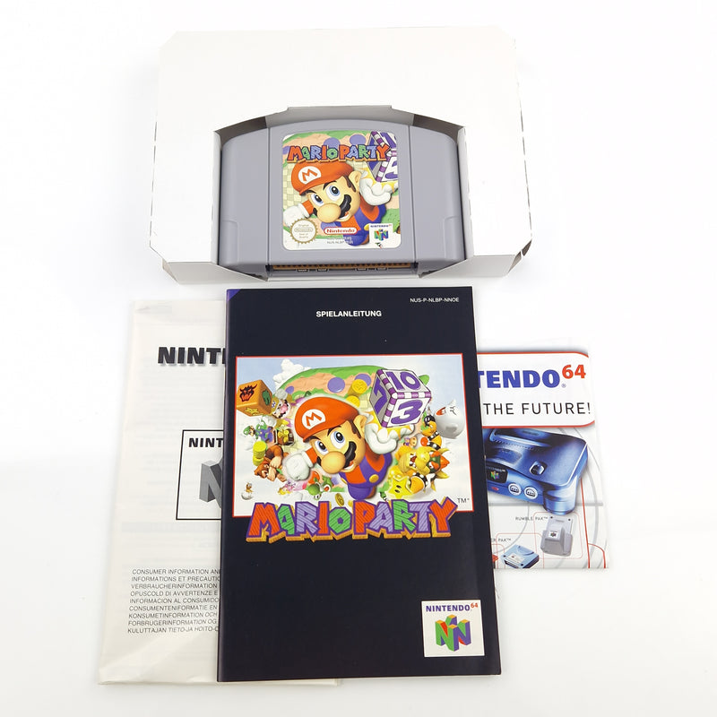 Nintendo 64 Spiel : Mario Party - Modul Anleitung OVP / N64 PAL NNOE