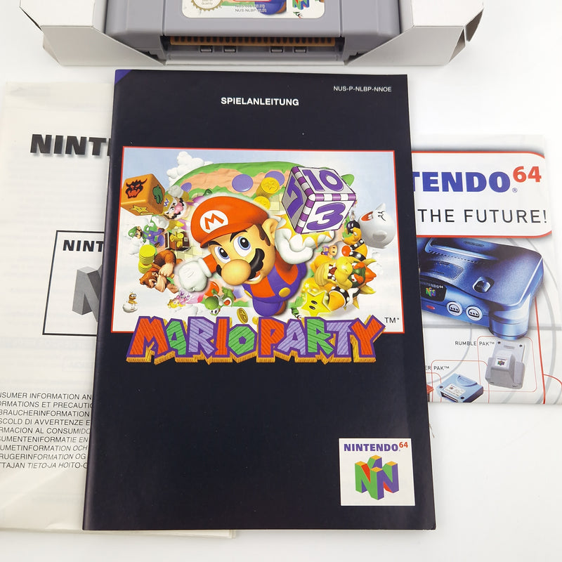 Nintendo 64 Spiel : Mario Party - Modul Anleitung OVP / N64 PAL NNOE