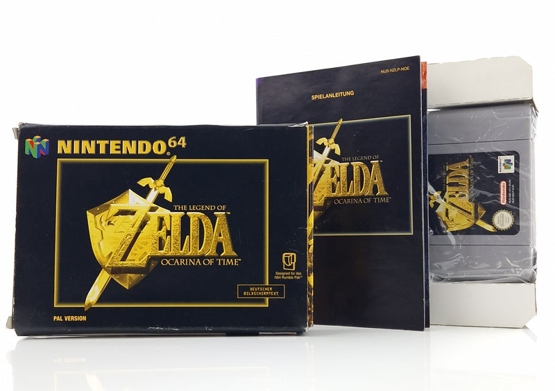 Nintendo 64 Spiel : The Legend of Zelda Ocarina of Time - N64 OVP PAL NOE
