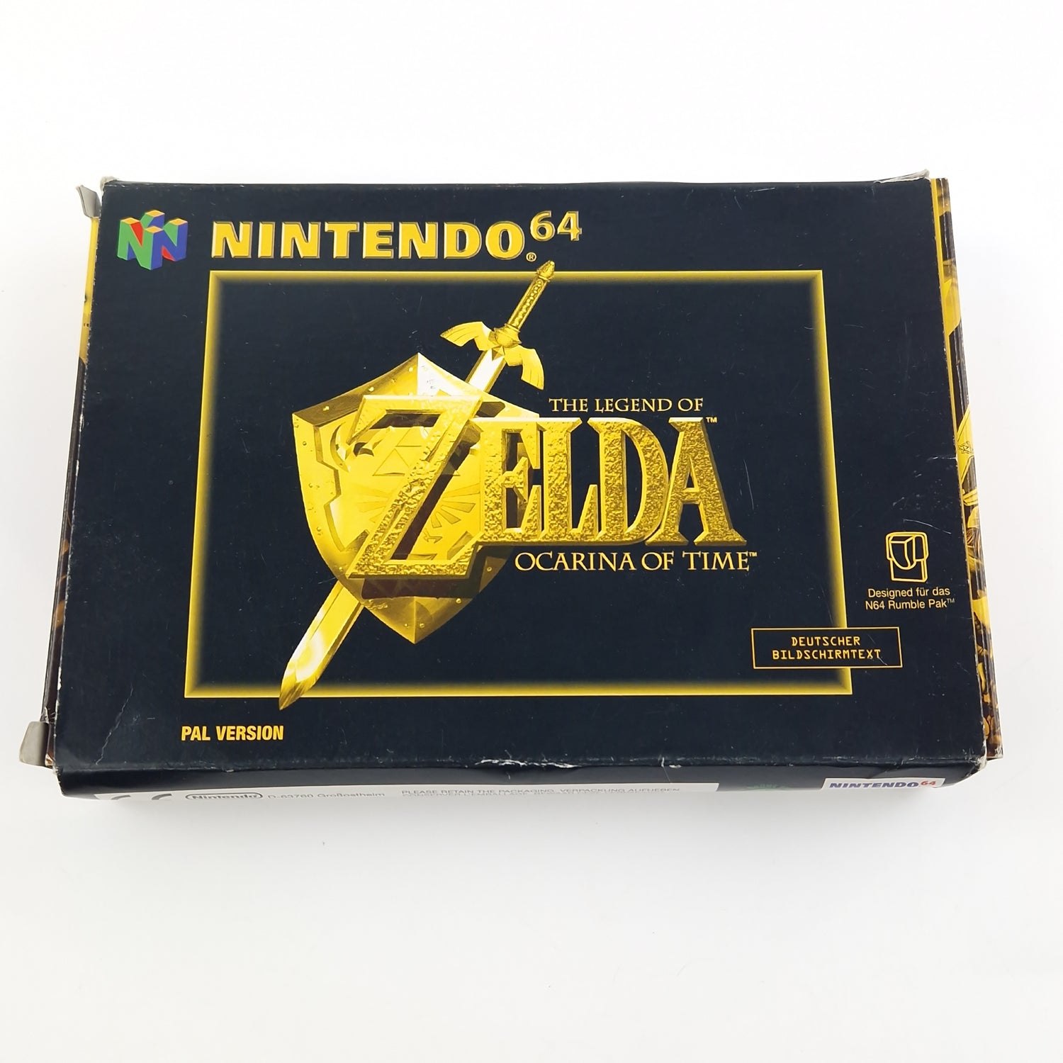 Nintendo 64 Spiel : The Legend of Zelda Ocarina of Time - N64 OVP PAL NOE