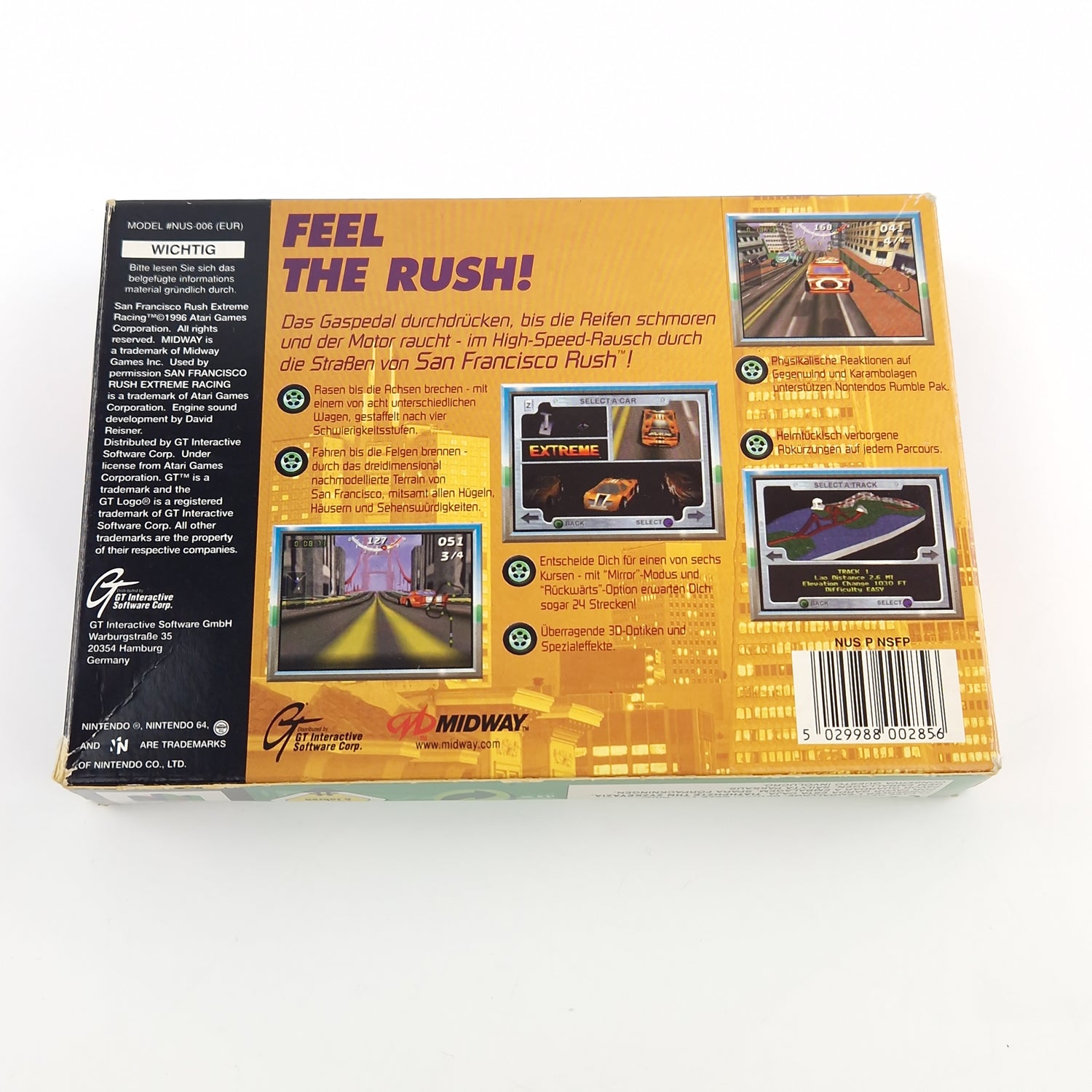 Nintendo 64 Spiel : San Francisco Rush Extreme Racing - N64 OVP PAL NOE