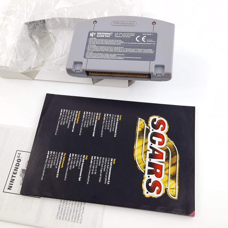 Nintendo 64 Spiel : SCARS - Modul Anleitung OVP / N64 PAL EUR