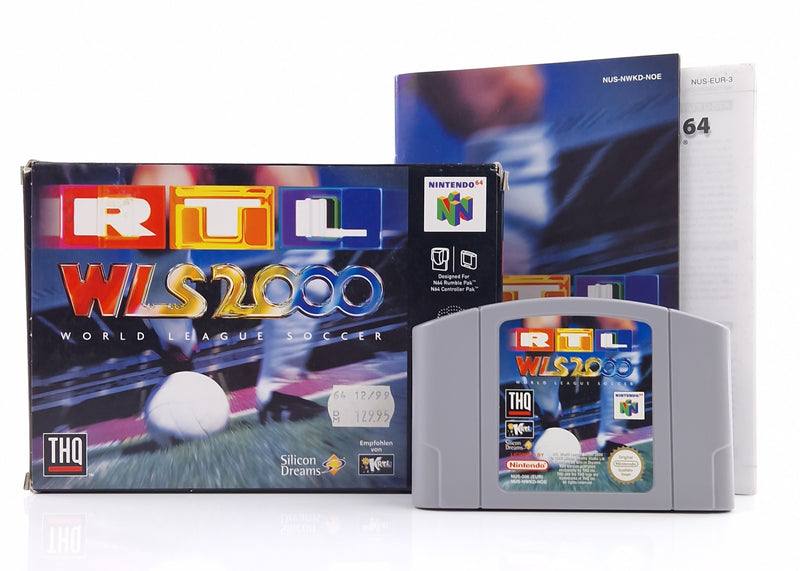 Nintendo 64 Spiel : RTL World League Soccer 2000 - Modul Anleitung OVP / N64 PAL