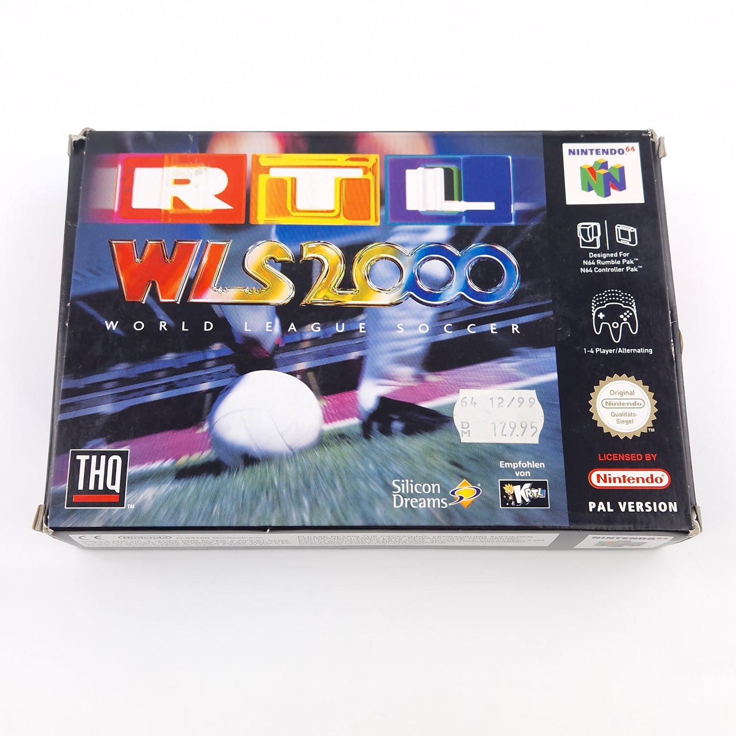 Nintendo 64 Spiel : RTL World League Soccer 2000 - Modul Anleitung OVP / N64 PAL
