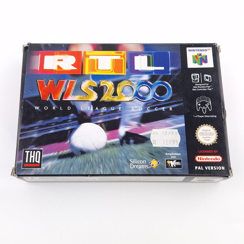 Nintendo 64 Spiel : RTL World League Soccer 2000 - Modul Anleitung OVP / N64 PAL
