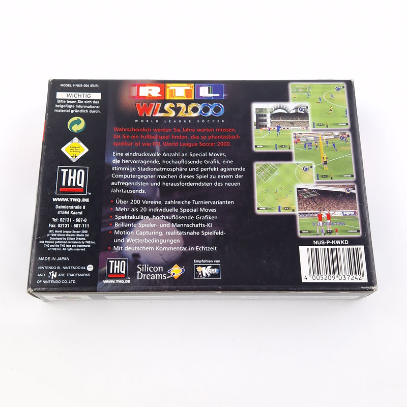 Nintendo 64 Spiel : RTL World League Soccer 2000 - Modul Anleitung OVP / N64 PAL