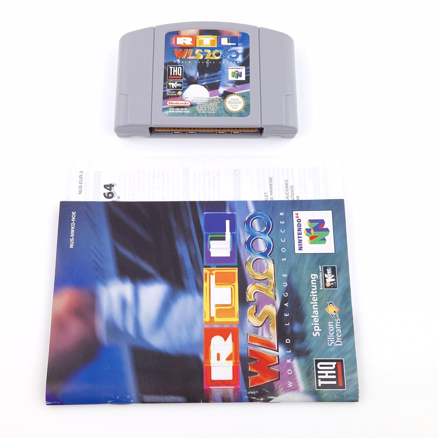 Nintendo 64 Spiel : RTL World League Soccer 2000 - Modul Anleitung OVP / N64 PAL
