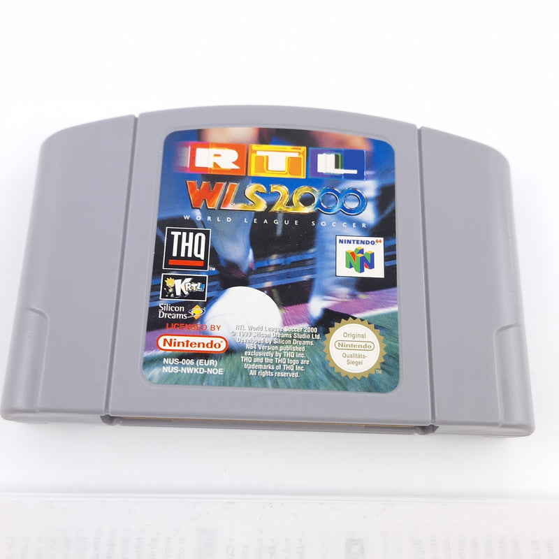 Nintendo 64 Spiel : RTL World League Soccer 2000 - Modul Anleitung OVP / N64 PAL