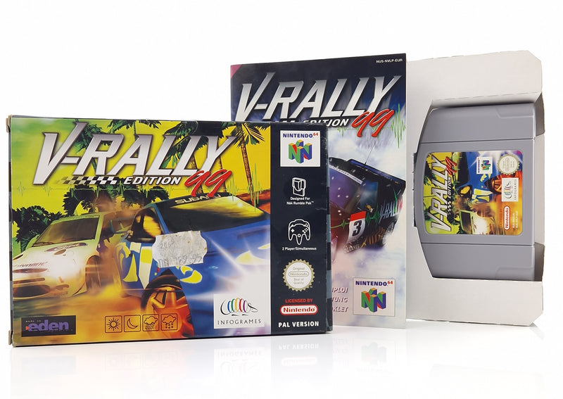 Nintendo 64 Spiel : V-Rally Edition 99 - Modul Anleitung OVP / N64 PAL EUR