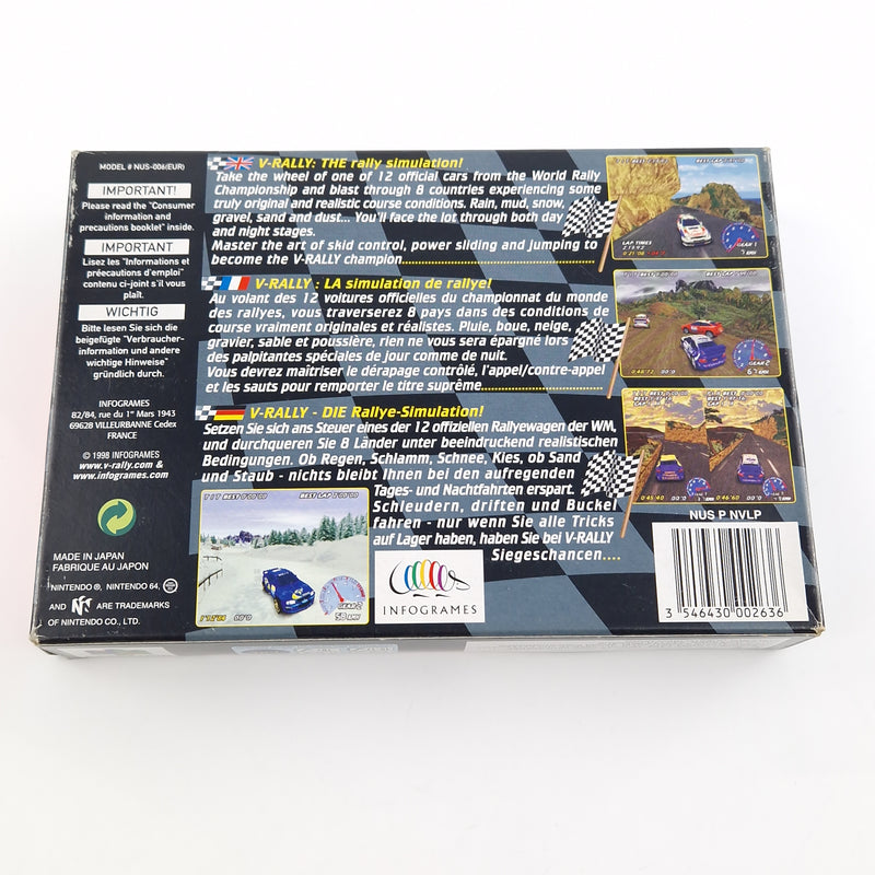 Nintendo 64 Spiel : V-Rally Edition 99 - Modul Anleitung OVP / N64 PAL EUR