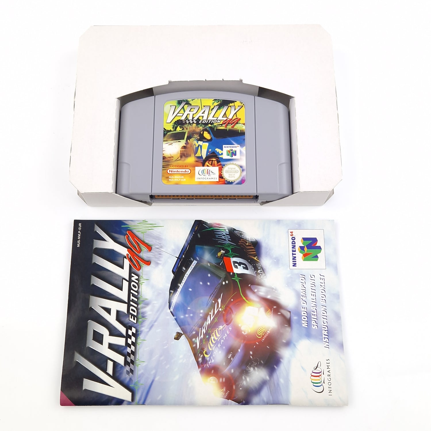 Nintendo 64 Spiel : V-Rally Edition 99 - Modul Anleitung OVP / N64 PAL EUR