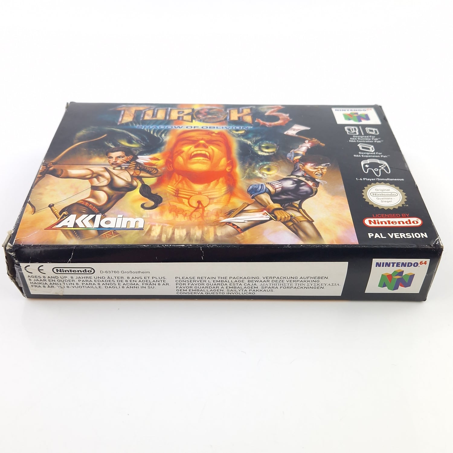 Nintendo 64 Spiel : Turok 3 Shadow of Oblivion - Modul Anleitung OVP / N64 PAL