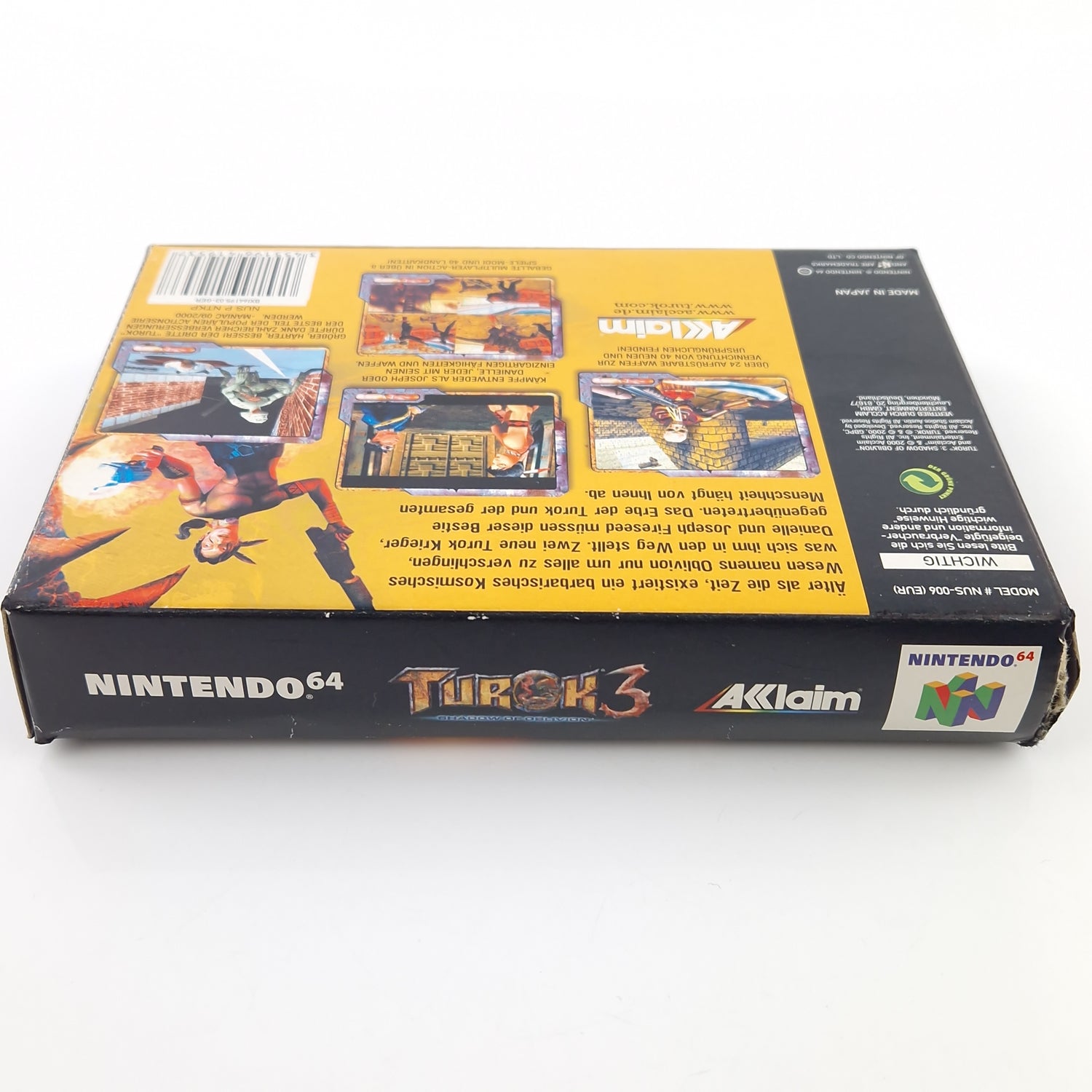 Nintendo 64 Spiel : Turok 3 Shadow of Oblivion - Modul Anleitung OVP / N64 PAL