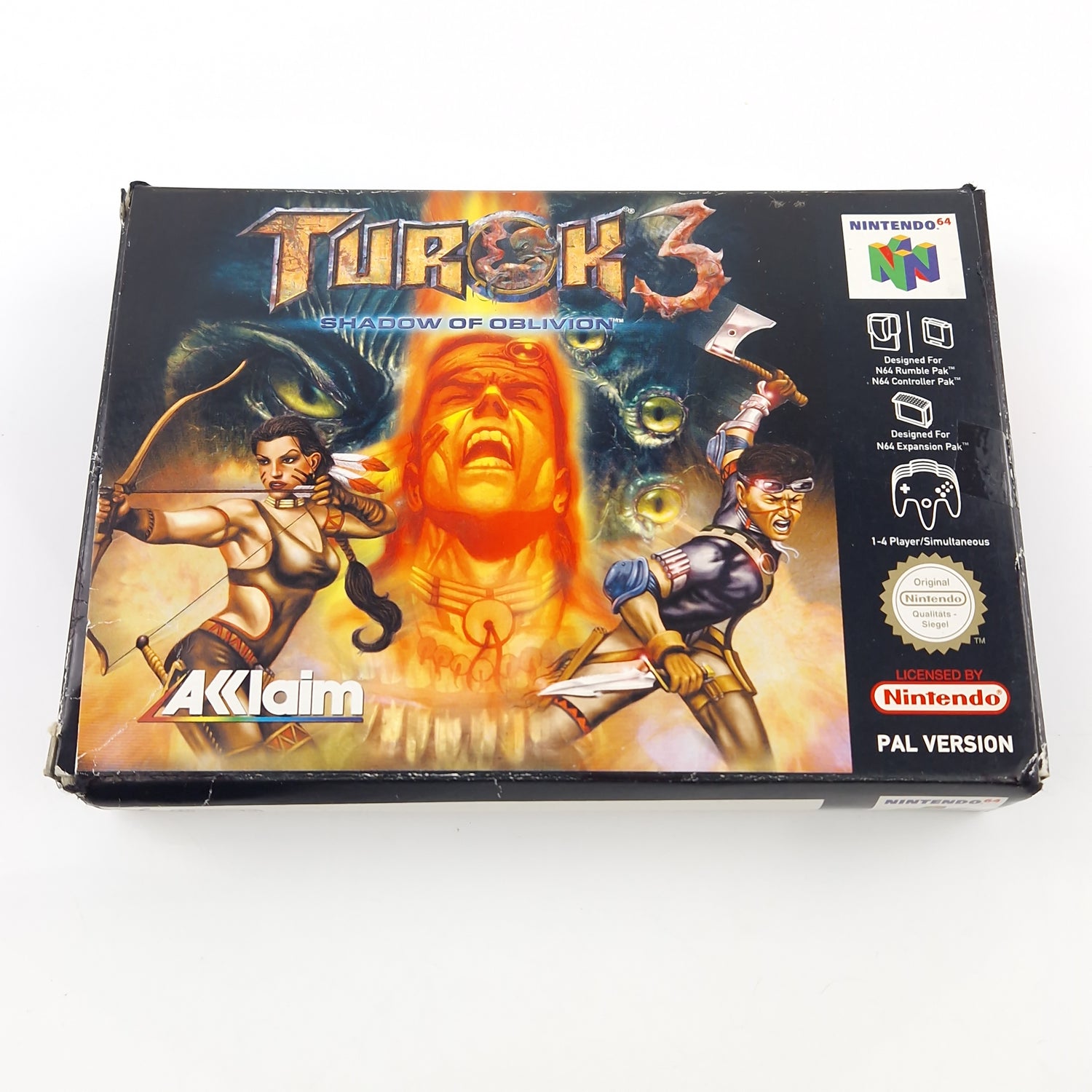 Nintendo 64 Spiel : Turok 3 Shadow of Oblivion - Modul Anleitung OVP / N64 PAL
