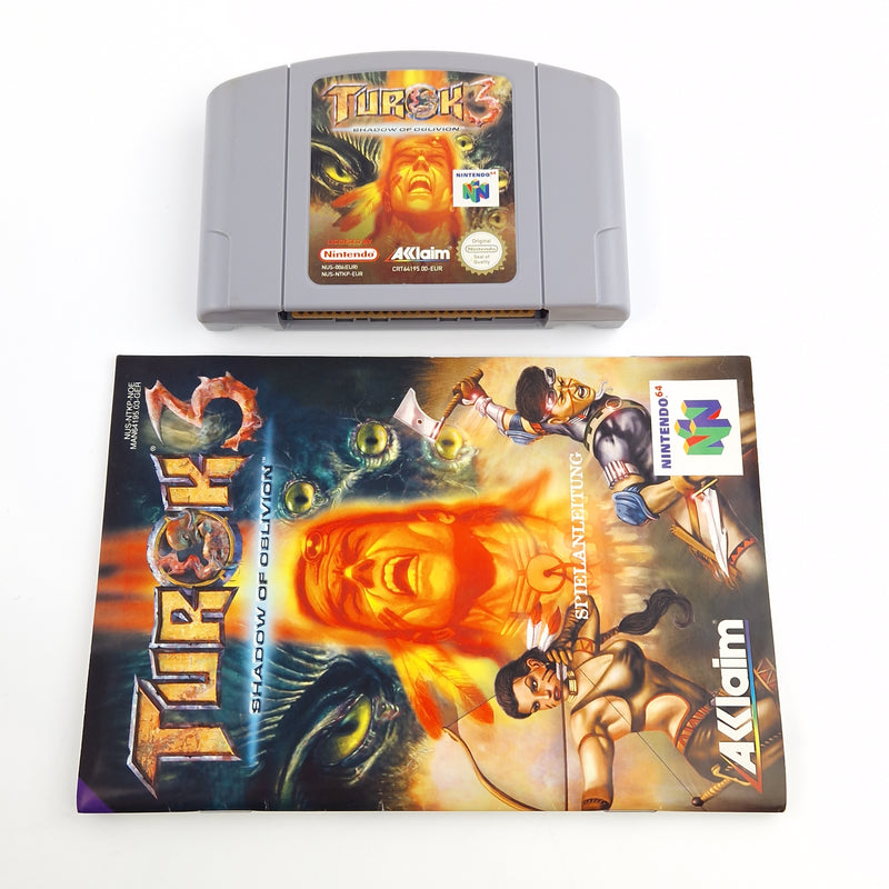 Nintendo 64 Spiel : Turok 3 Shadow of Oblivion - Modul Anleitung OVP / N64 PAL