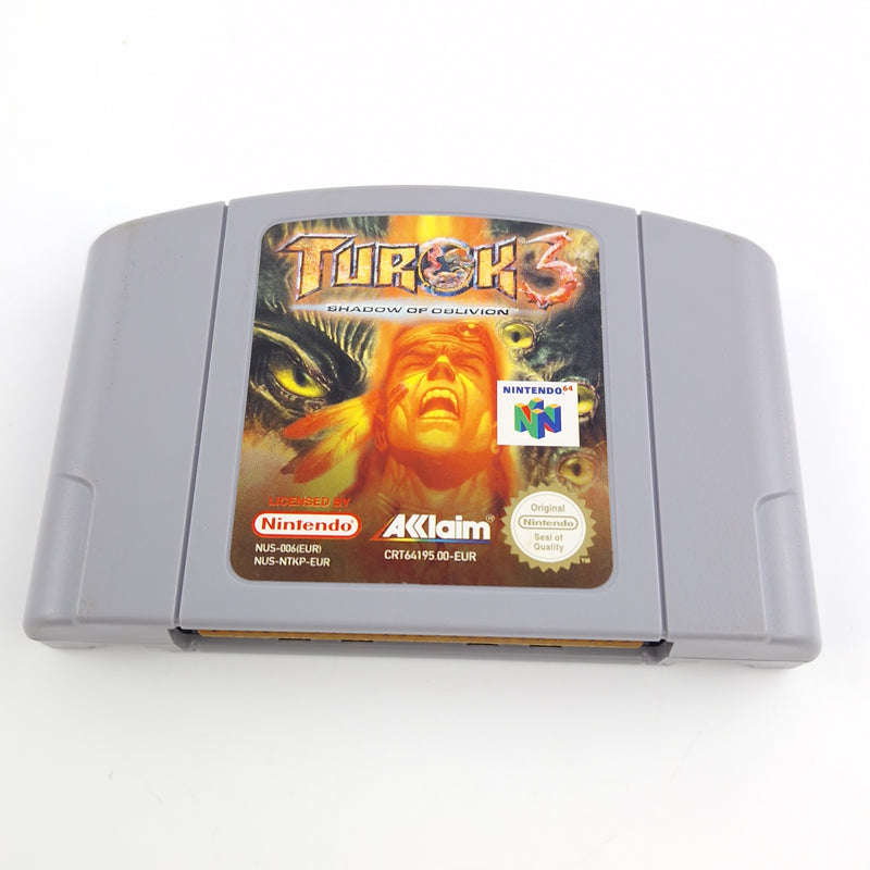 Nintendo 64 Spiel : Turok 3 Shadow of Oblivion - Modul Anleitung OVP / N64 PAL