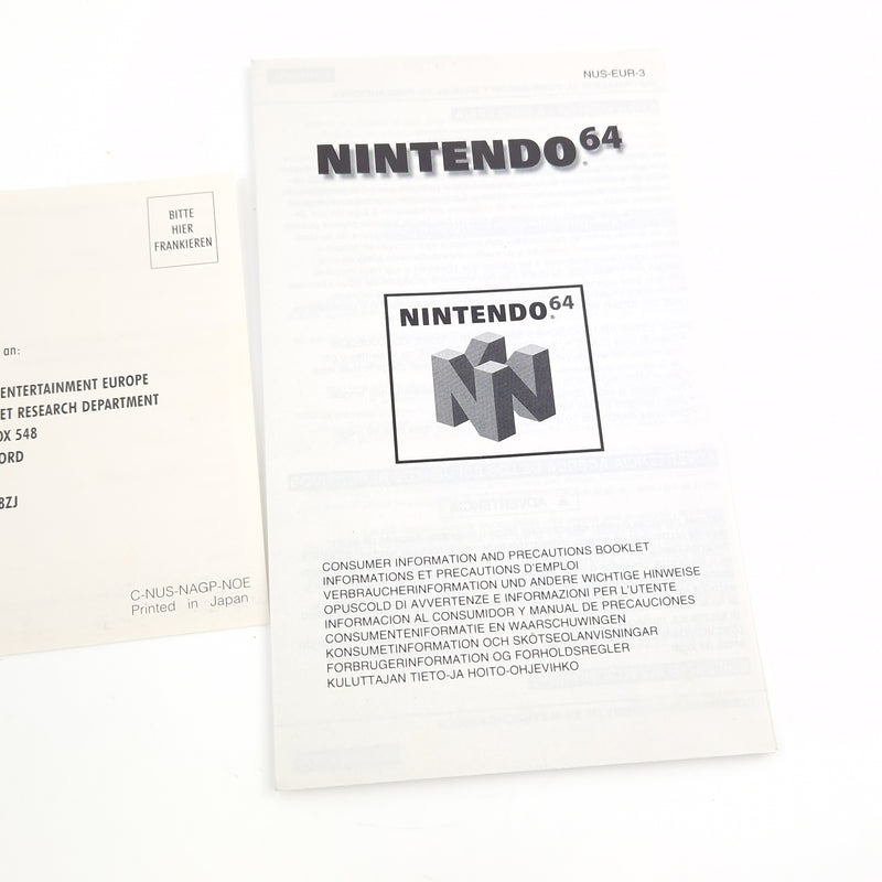 Nintendo 64 Spiel : Aero Gauge - Modul Anleitung OVP / N64 PAL 03