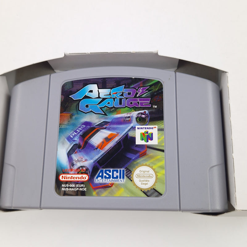 Nintendo 64 Spiel : Aero Gauge - Modul Anleitung OVP / N64 PAL 03