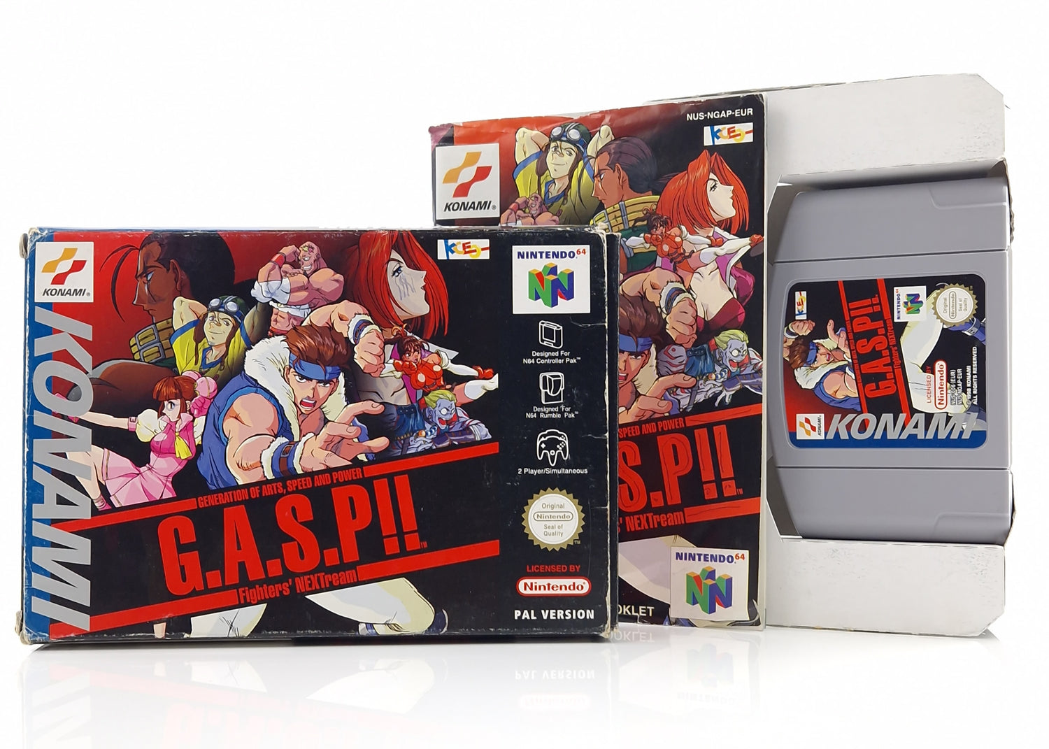 Nintendo 64 Spiel : G.A.S.P!! Fighters Nextream - Modul Anleitung OVP / N64 PAL