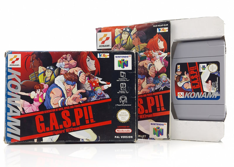 Nintendo 64 Spiel : G.A.S.P!! Fighters Nextream - Modul Anleitung OVP / N64 PAL