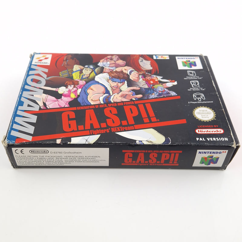 Nintendo 64 Spiel : G.A.S.P!! Fighters Nextream - Modul Anleitung OVP / N64 PAL