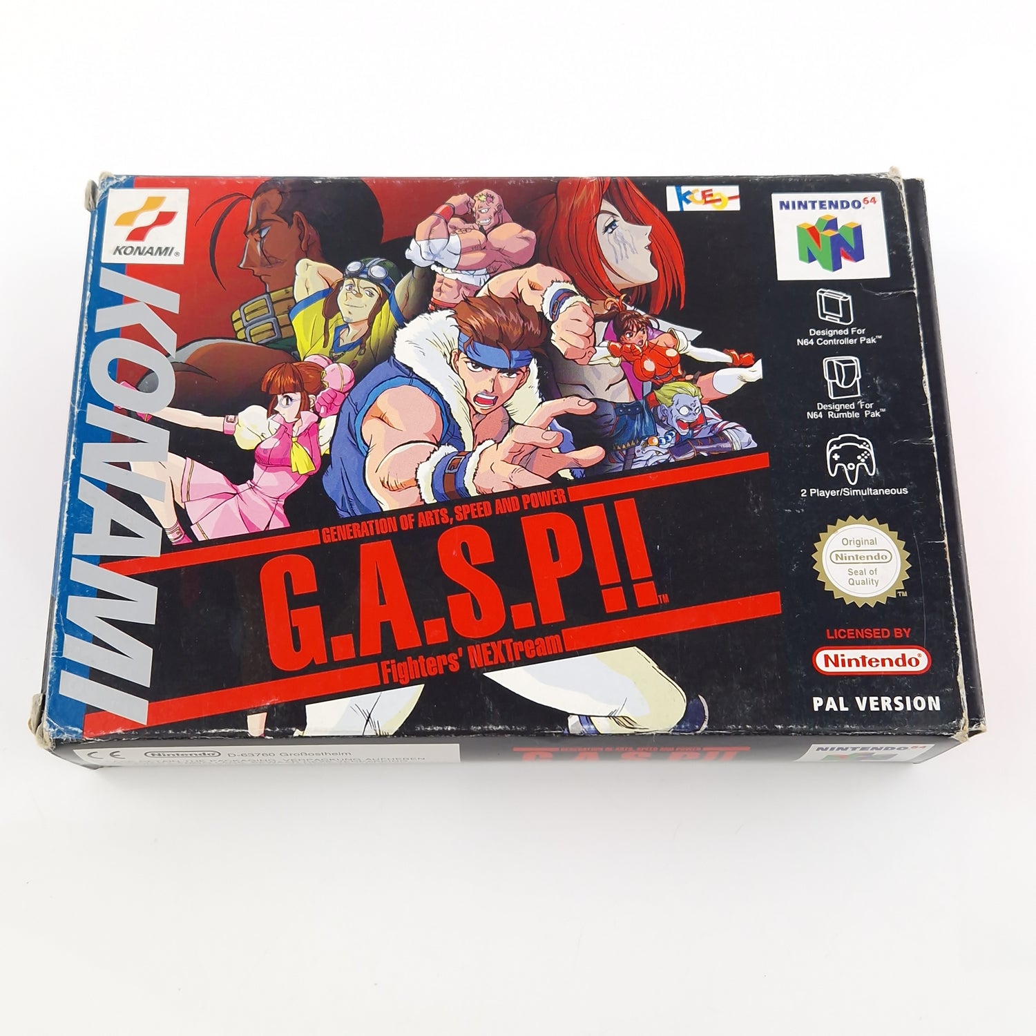 Nintendo 64 Spiel : G.A.S.P!! Fighters Nextream - Modul Anleitung OVP / N64 PAL