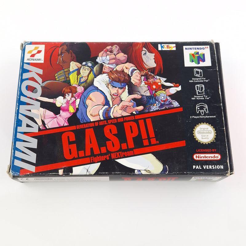 Nintendo 64 Spiel : G.A.S.P!! Fighters Nextream - Modul Anleitung OVP / N64 PAL