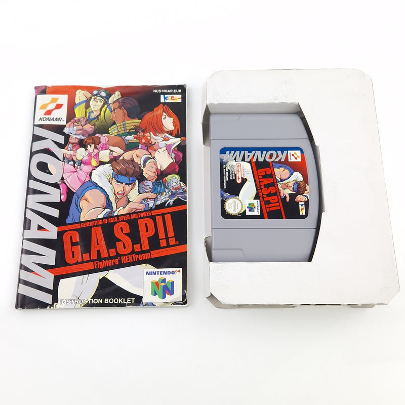 Nintendo 64 Spiel : G.A.S.P!! Fighters Nextream - Modul Anleitung OVP / N64 PAL