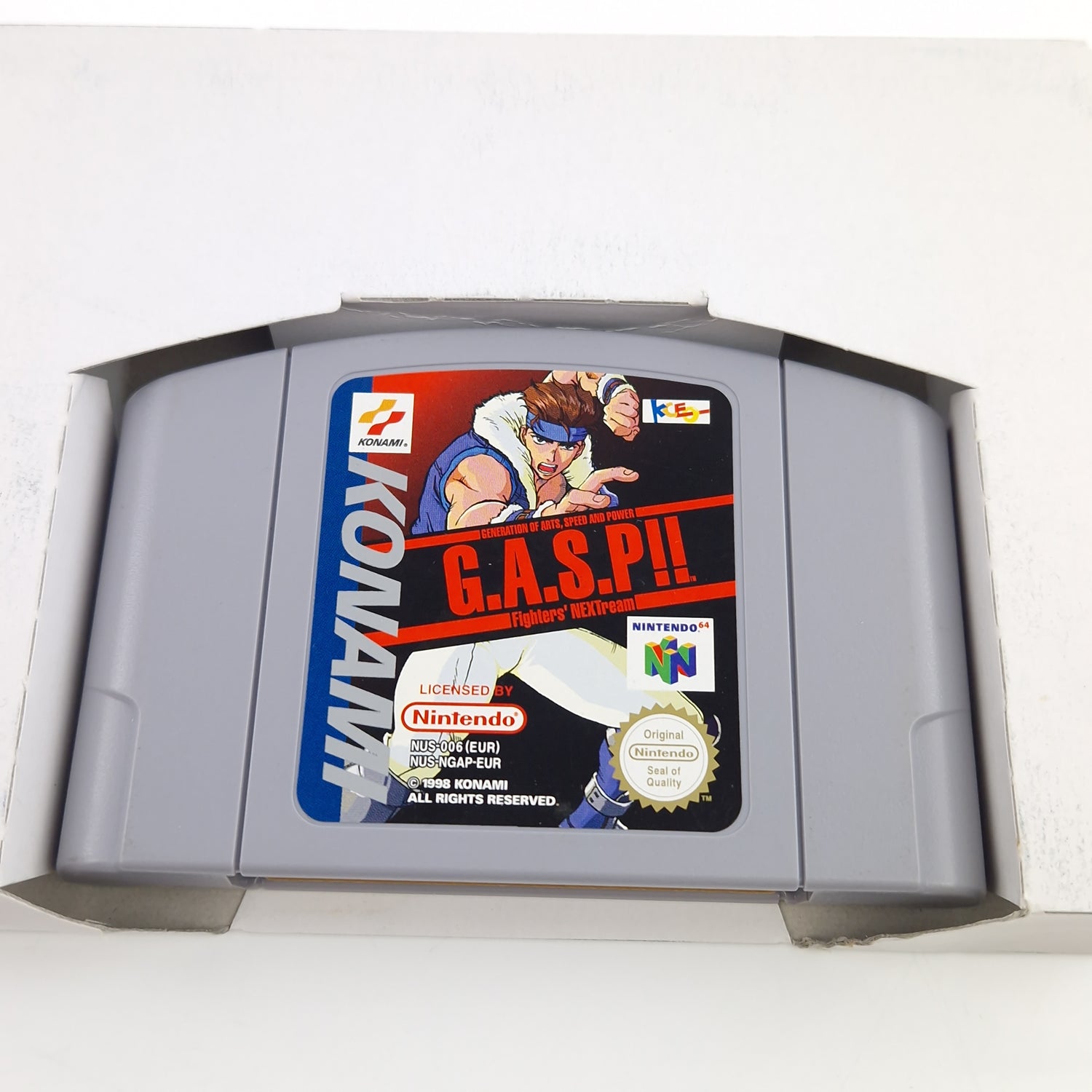 Nintendo 64 Spiel : G.A.S.P!! Fighters Nextream - Modul Anleitung OVP / N64 PAL