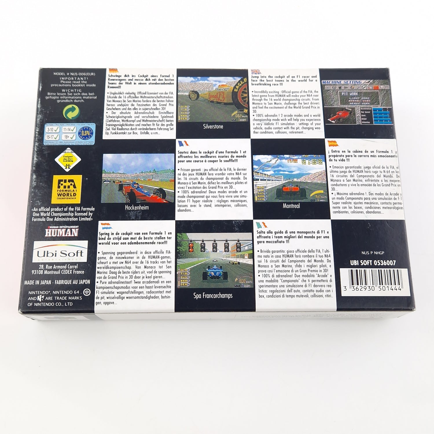 Nintendo 64 Spiel : F1 Pole Position - Modul Anleitung OVP / N64 PAL