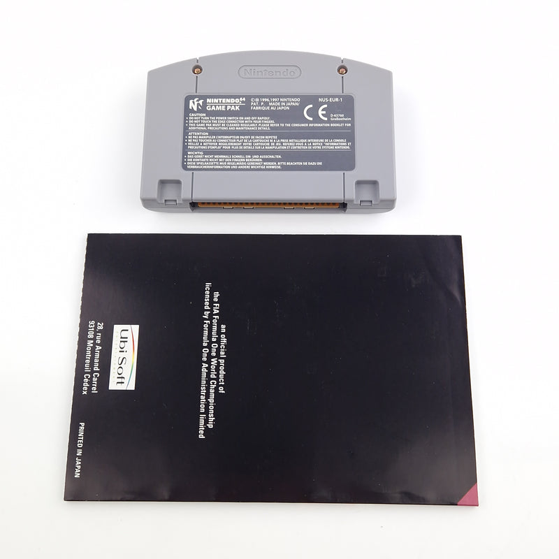Nintendo 64 Spiel : F1 Pole Position - Modul Anleitung OVP / N64 PAL