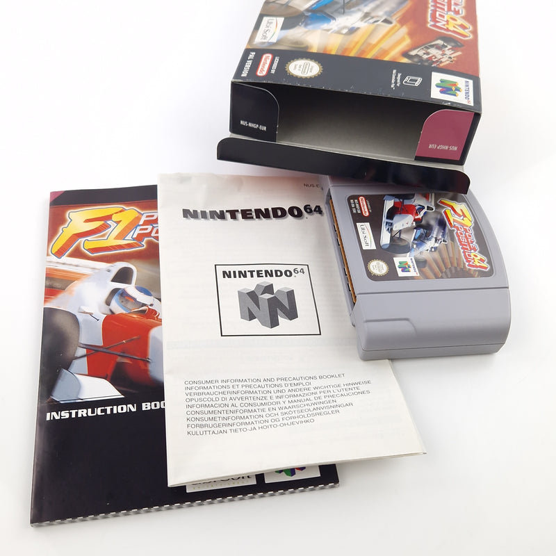 Nintendo 64 Spiel : F1 Pole Position - Modul Anleitung OVP / N64 PAL