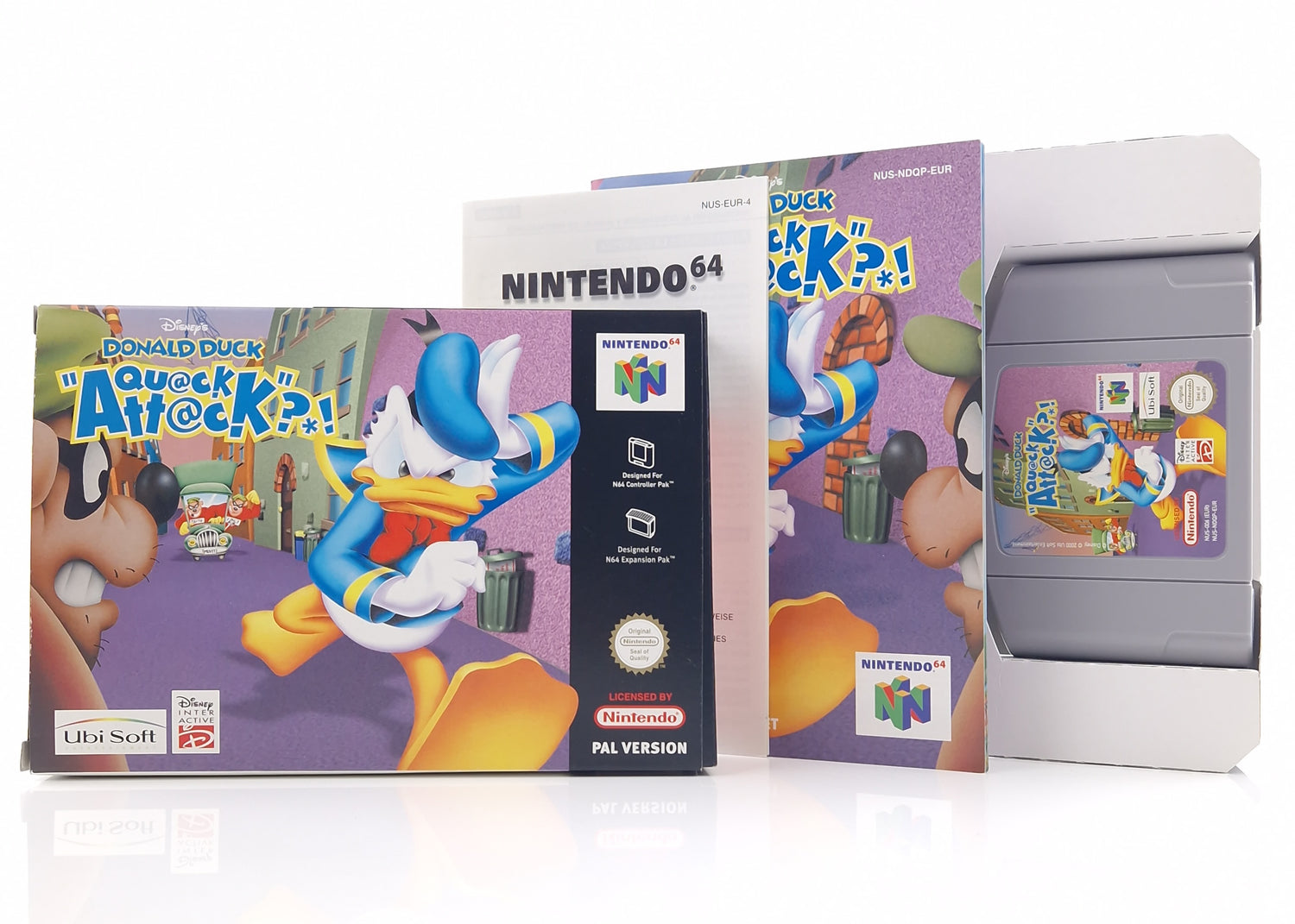Nintendo 64 Spiel : Disneys Donald Duck Quack Attack - Modul OVP Anleitung N64