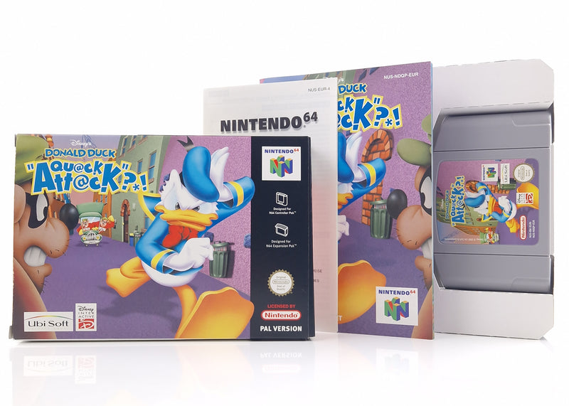 Nintendo 64 Spiel : Disneys Donald Duck Quack Attack - Modul OVP Anleitung N64