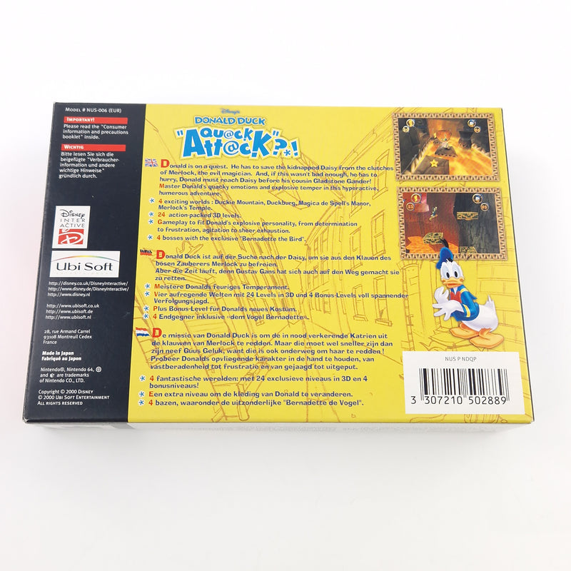 Nintendo 64 Spiel : Disneys Donald Duck Quack Attack - Modul OVP Anleitung N64