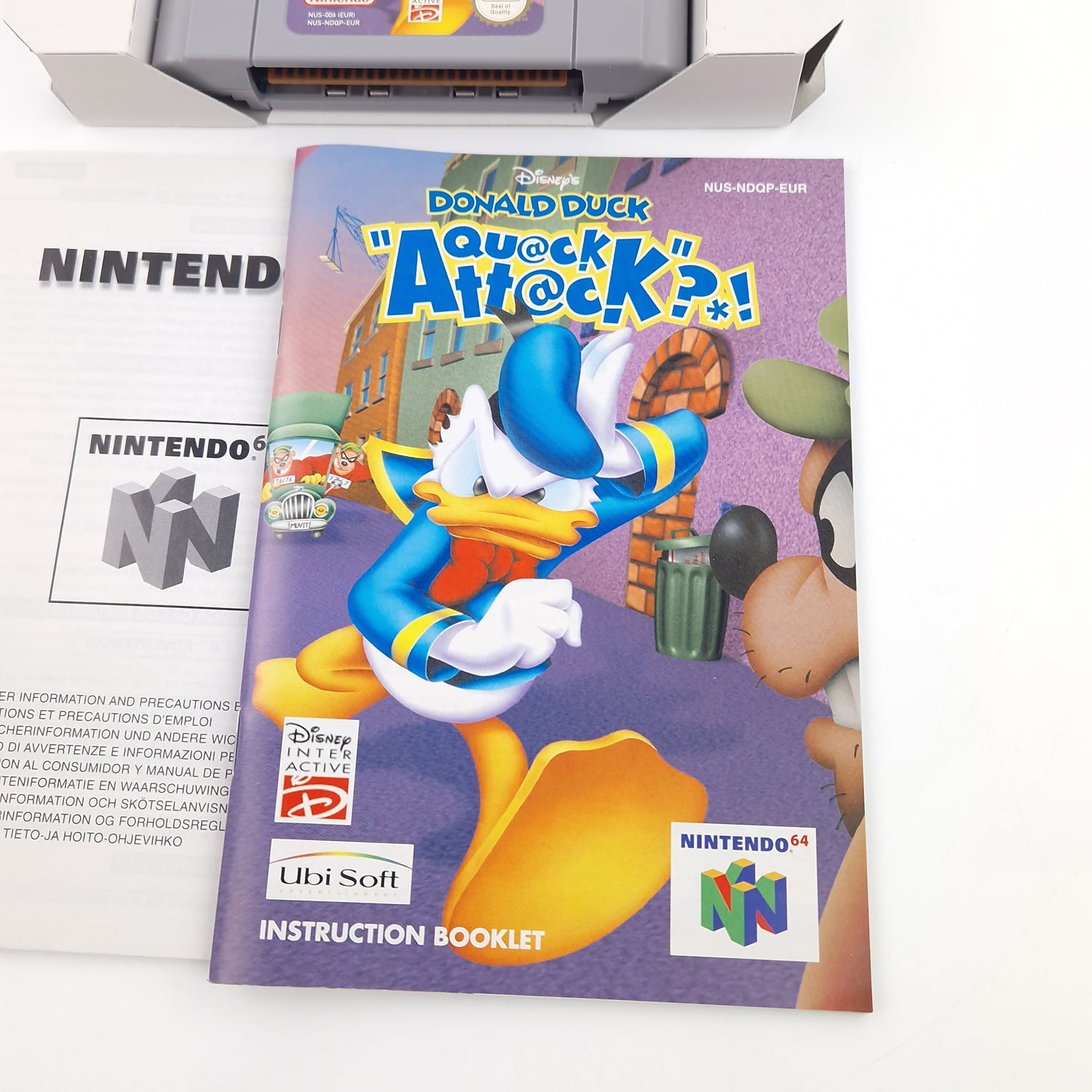 Nintendo 64 Spiel : Disneys Donald Duck Quack Attack - Modul OVP Anleitung N64
