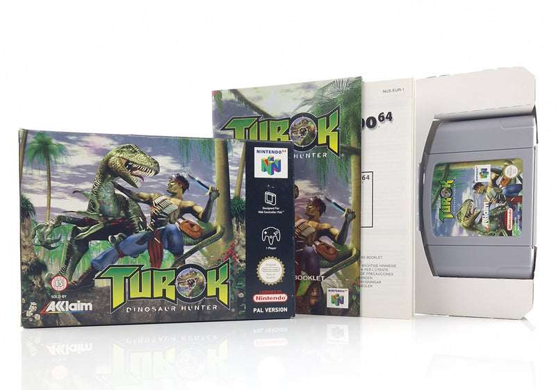 Nintendo 64 Spiel : Turok Dinosaur Hunter - Modul OVP Anleitung / N64 PAL EUR
