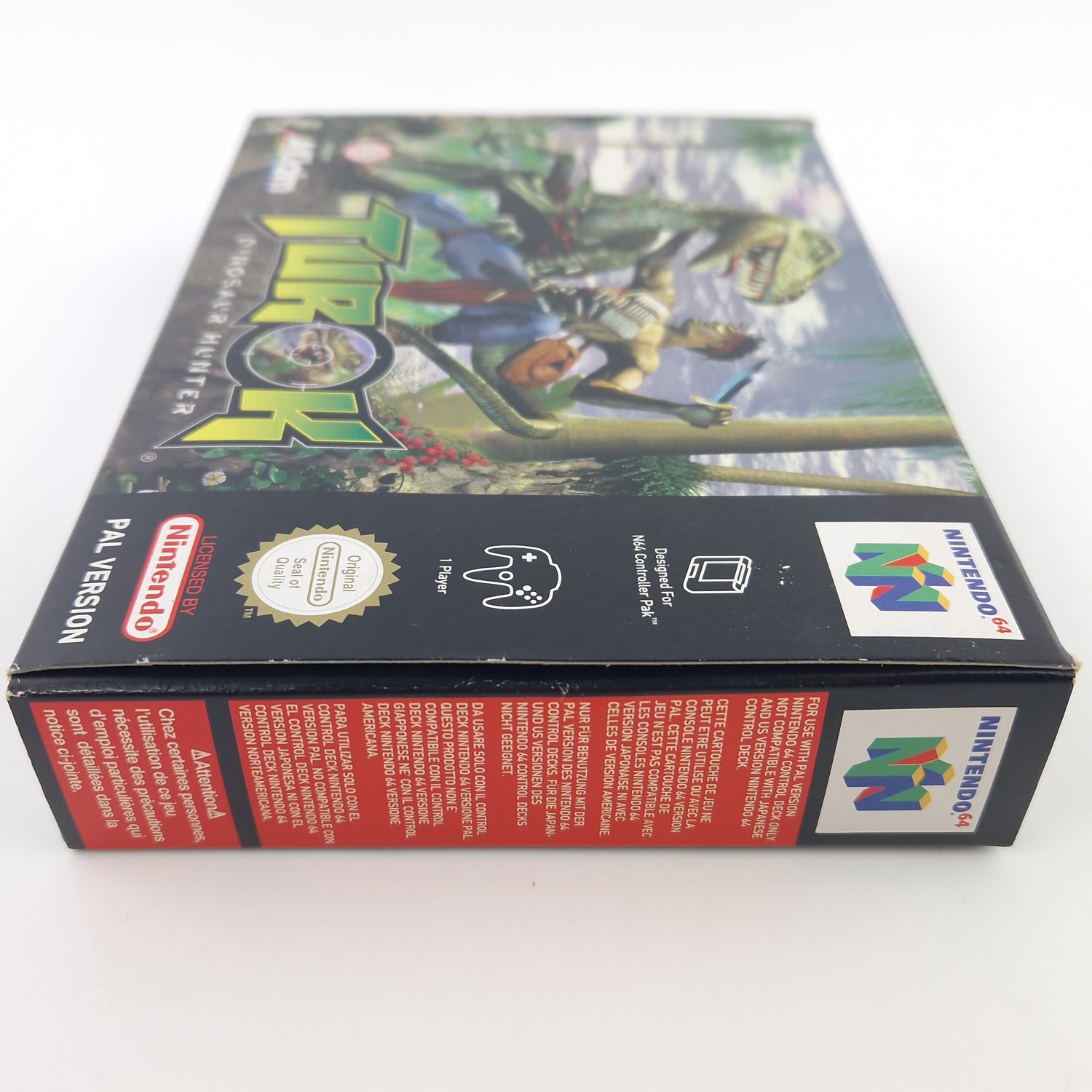 Nintendo 64 Spiel : Turok Dinosaur Hunter - Modul OVP Anleitung / N64 PAL EUR