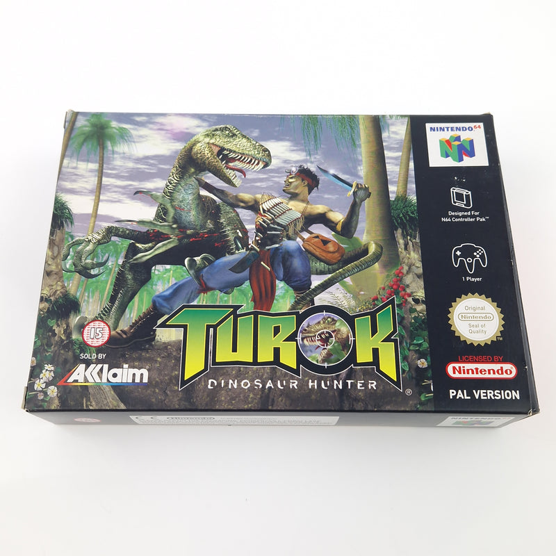 Nintendo 64 Spiel : Turok Dinosaur Hunter - Modul OVP Anleitung / N64 PAL EUR