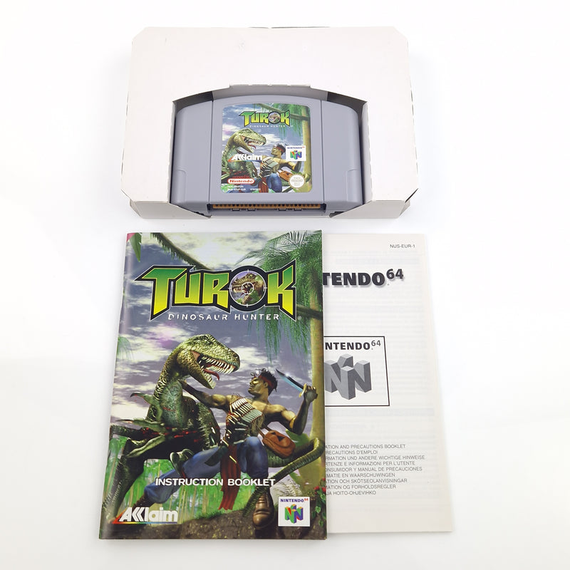 Nintendo 64 Spiel : Turok Dinosaur Hunter - Modul OVP Anleitung / N64 PAL EUR
