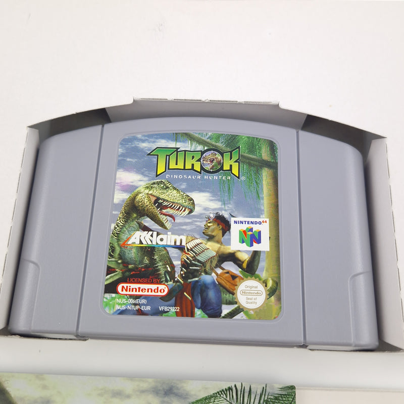 Nintendo 64 Spiel : Turok Dinosaur Hunter - Modul OVP Anleitung / N64 PAL EUR