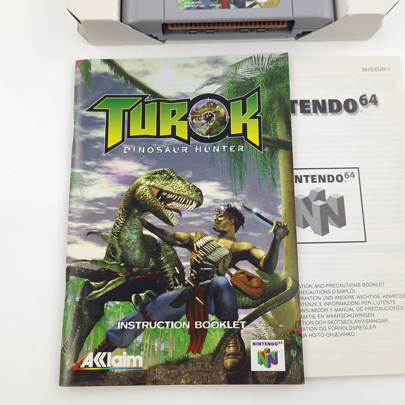 Nintendo 64 Spiel : Turok Dinosaur Hunter - Modul OVP Anleitung / N64 PAL EUR