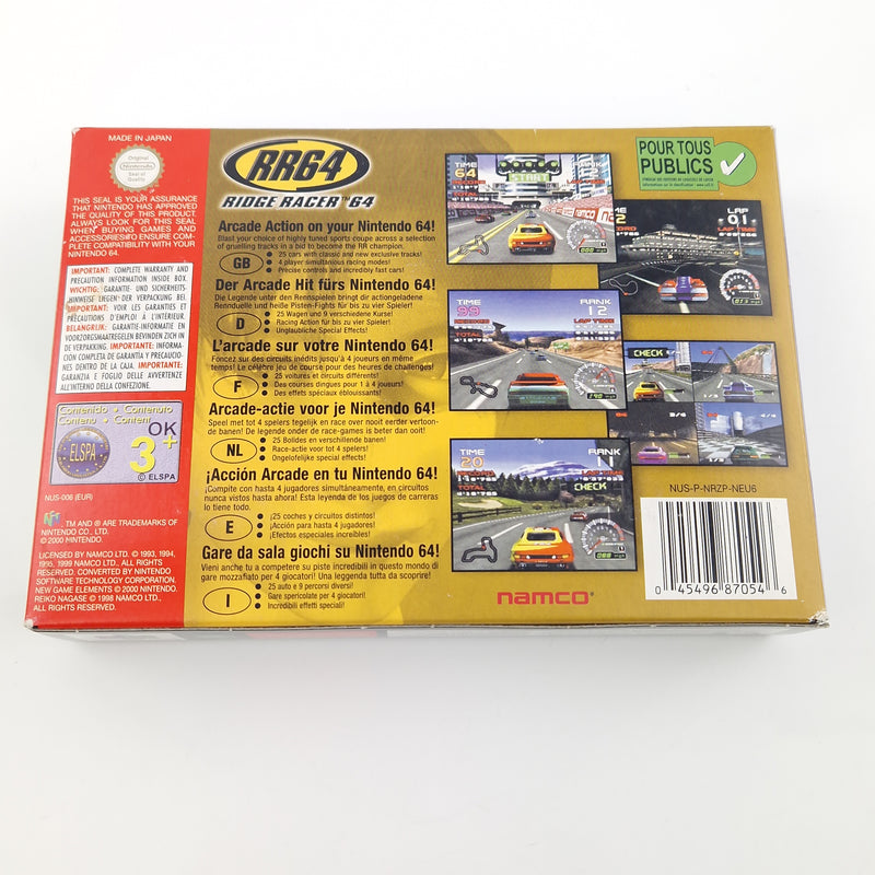 Nintendo 64 Spiel : RR64 Ridge Racer 64 - Modul OVP Anleitung cib / N64 PAL