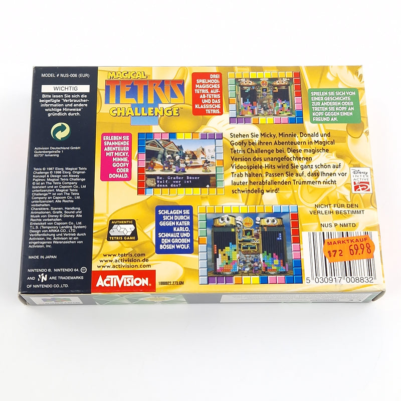 Nintendo 64 Spiel : Magical Tetris Challenge - Modul OVP Anleitung cib / N64 PAL