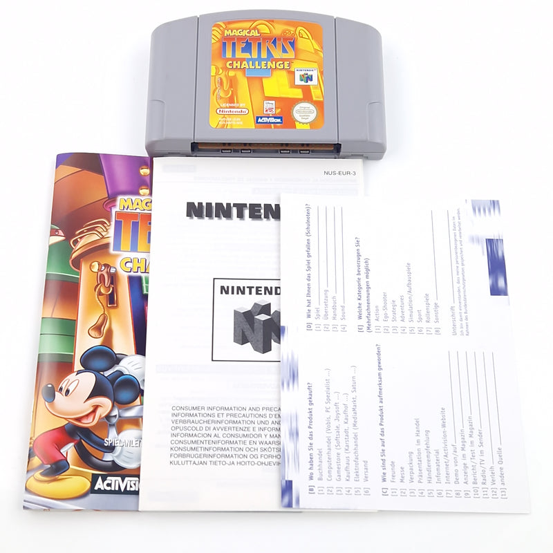 Nintendo 64 Spiel : Magical Tetris Challenge - Modul OVP Anleitung cib / N64 PAL